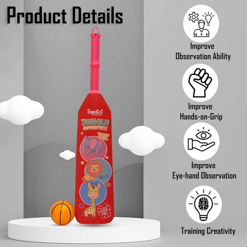 Knick Knack Santoi Animal Style Cricket Bat with Ball Set - Indoor & Outdoor Sports Toy for Kids - Image 2